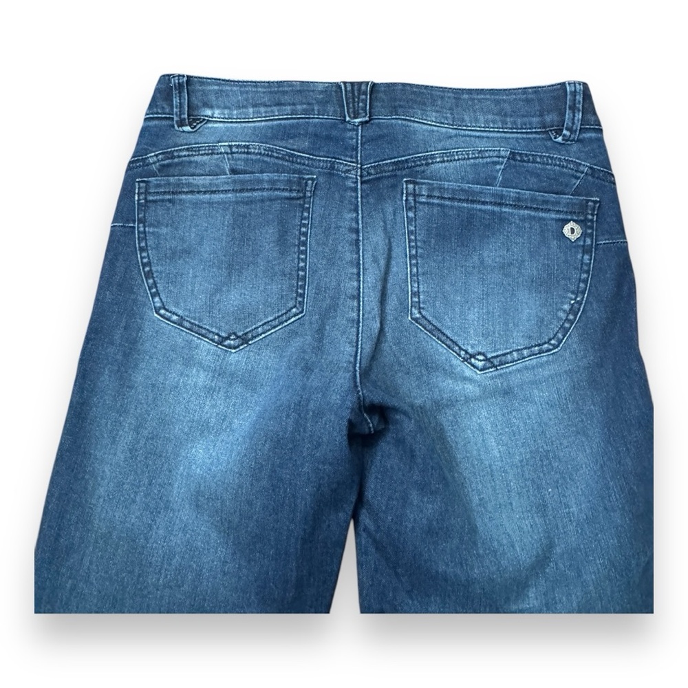 Democracy Luxe "Ab" Solution Booty Lift Jegging Distressed Denim Jeans Women’s 6 - Picture 13 of 16